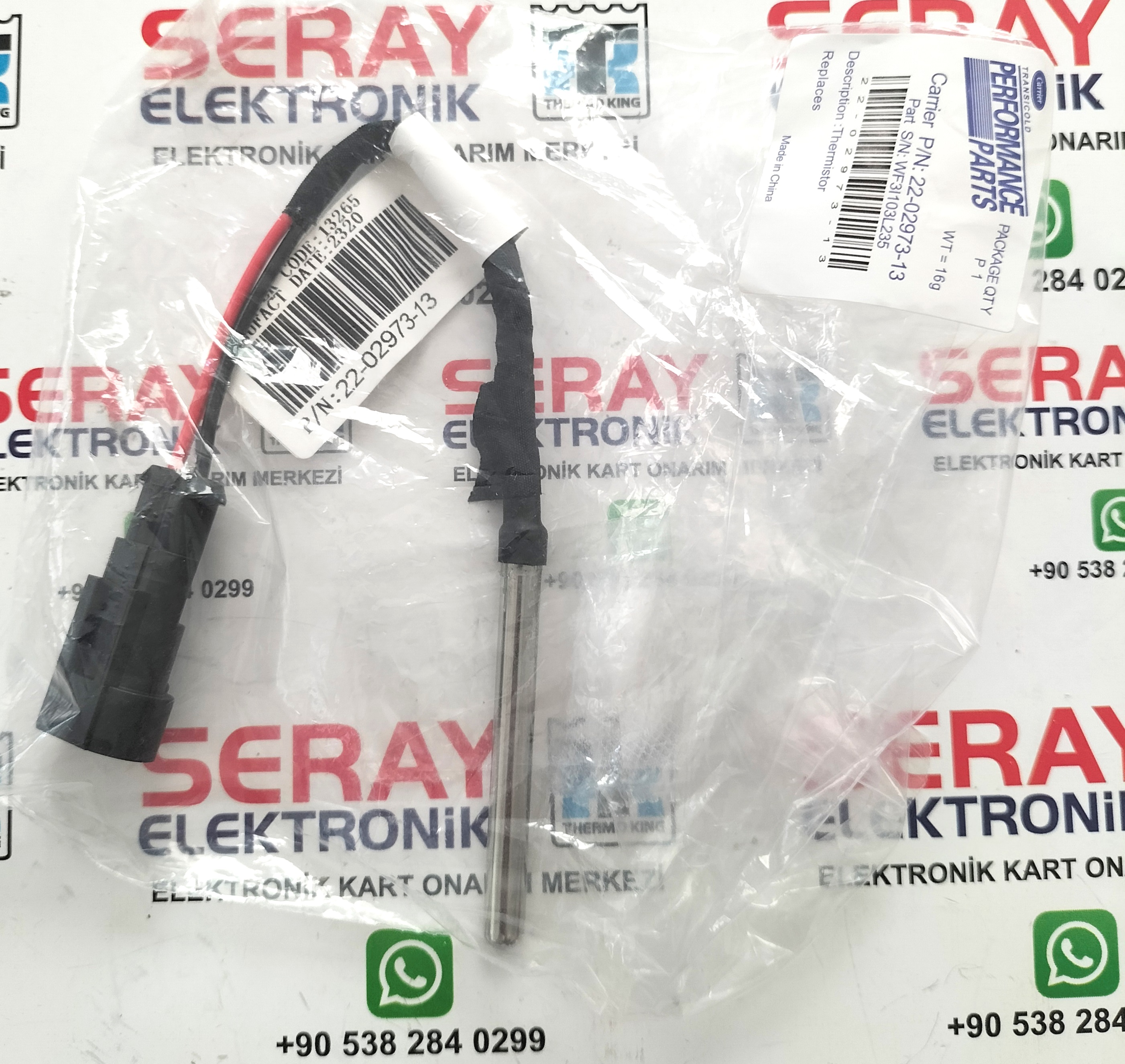 22-02973-13 THERMISTOR SENSOR CARRIER 12-00500-06SV ORJİNAL SENSÖR