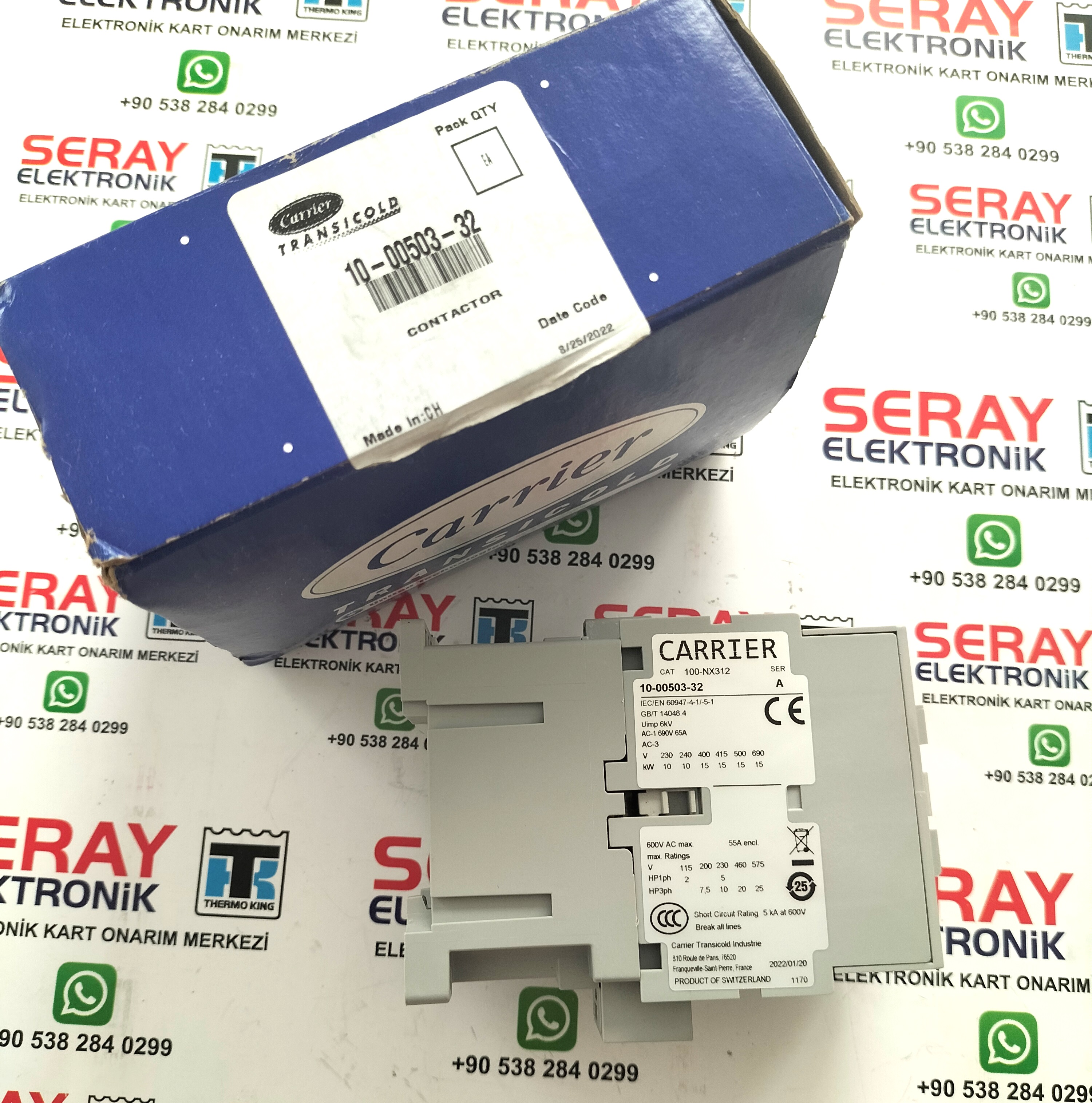 10-00503-32 10-00433-06 ORIGINAL CONTACTOR CARRIER VECTOR 12V/30A 1950 / 18