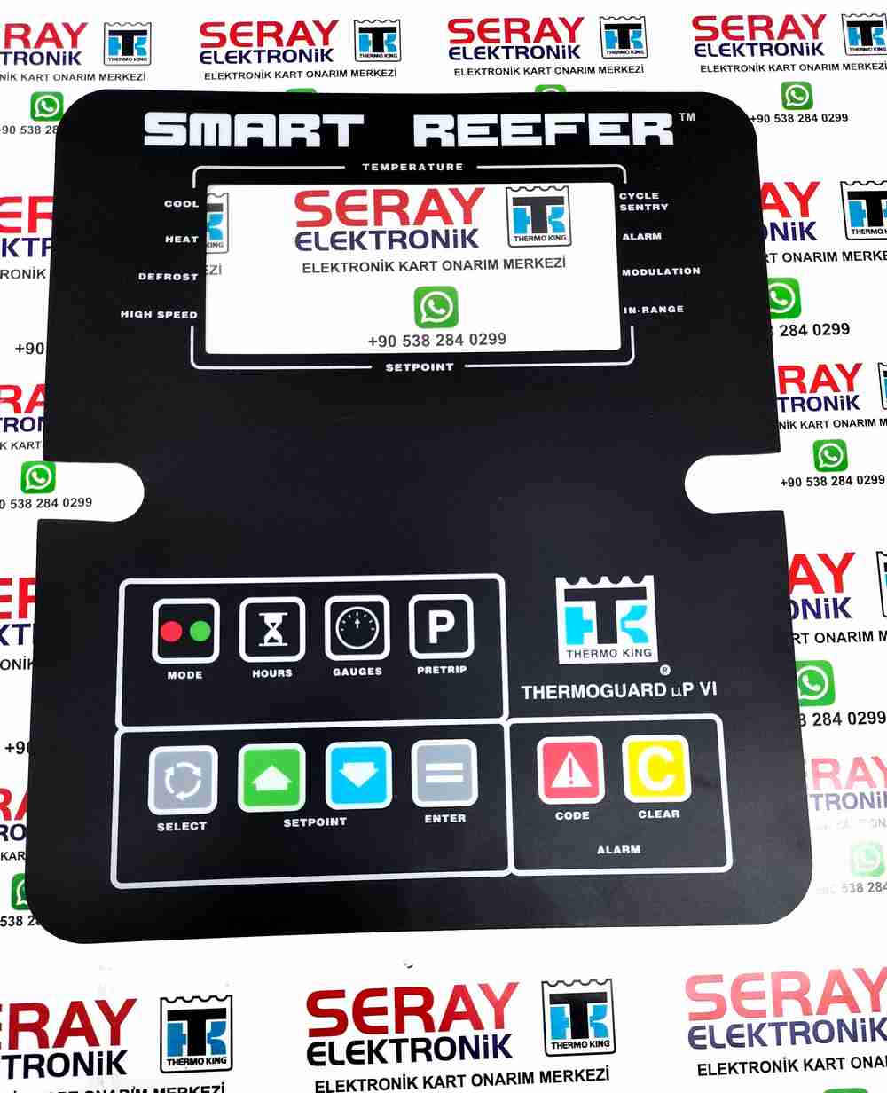 SMART REEFER PANEL ETİKET - KIRMIZI YEŞİL TUŞ ETİKET
